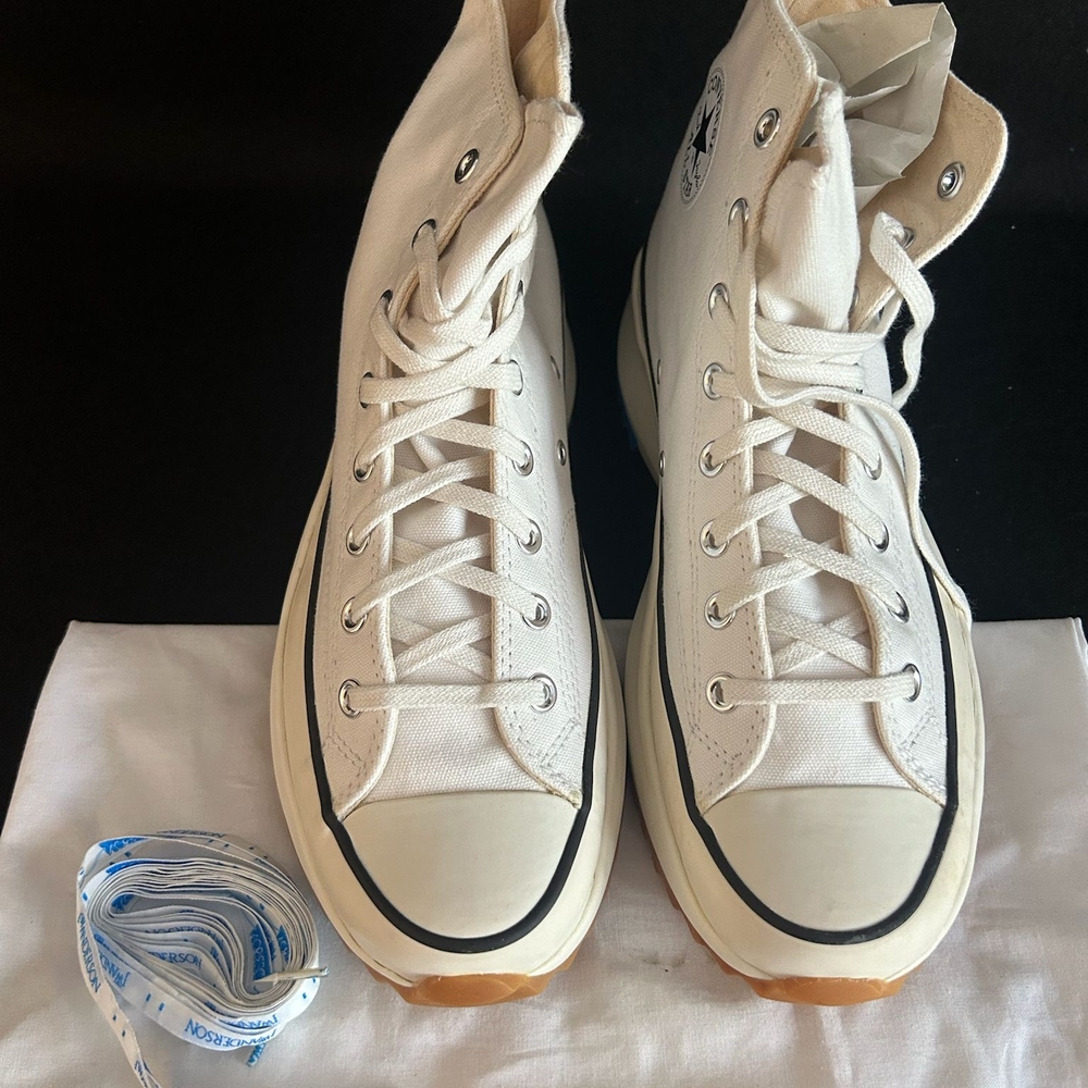 Converse Run Star Hike Size 11 Mens 12.5 Wo JW Anderson White Gum Blue 164665C - Picture 3 of 8